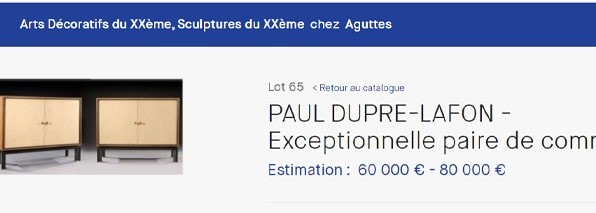 Paul Dupré-Lafon estimation